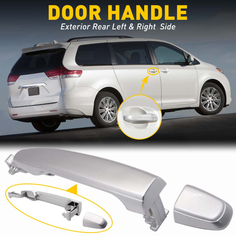For Toyota Sienna Outside Exterior Sliding Door Handle Set Left Right Front Rear