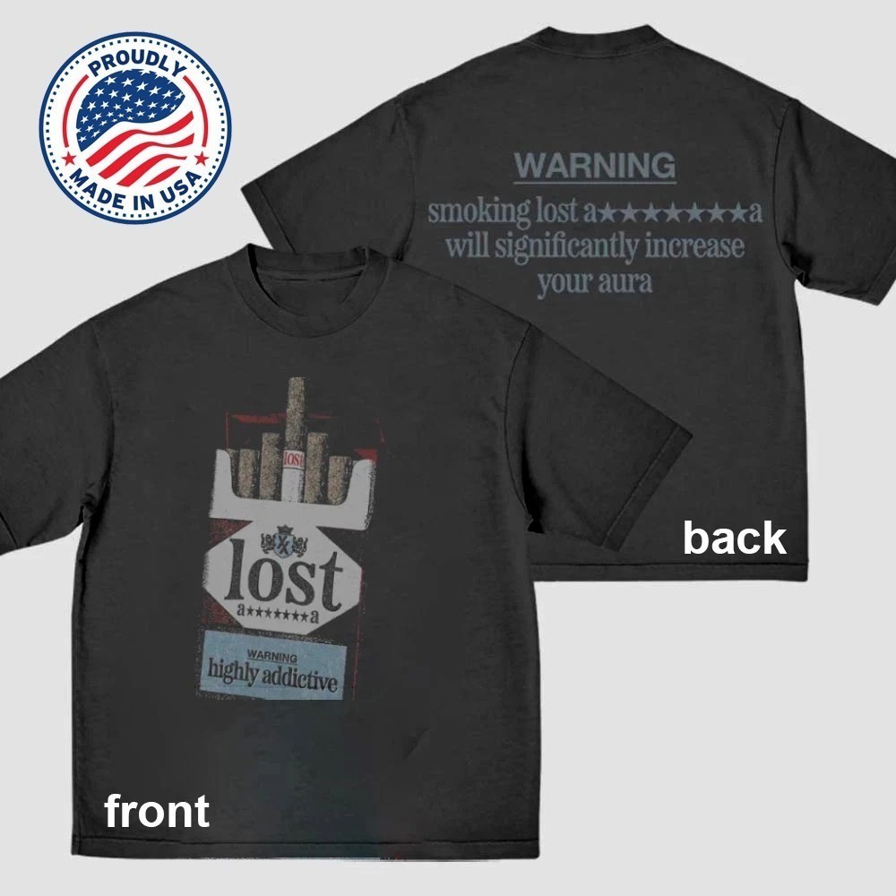 NEW!! Machine Gun Kelly MGK Lost Americana Smoking Kills T-Shirt 23D1305