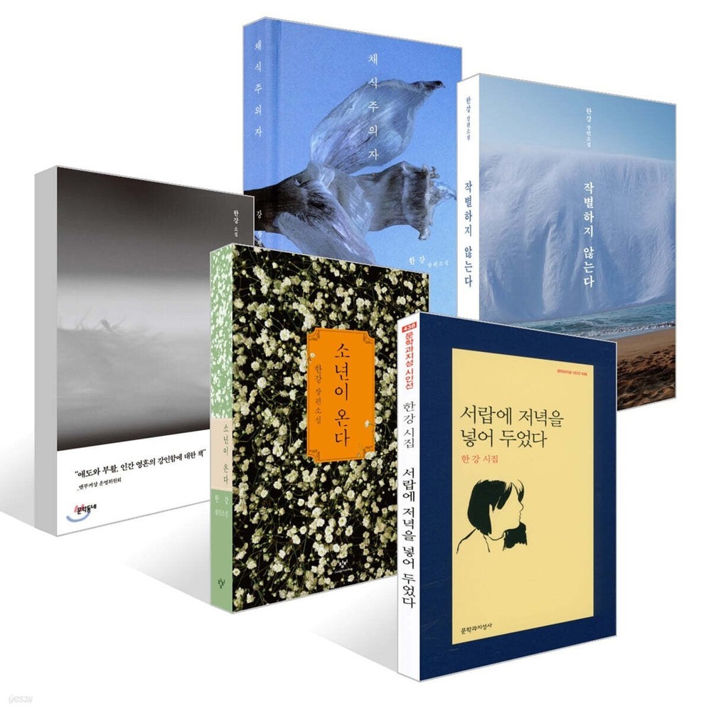 Book Set by Han Kang 2024 Nobel Prize in Literature Winner 5 Set / EXPRESS