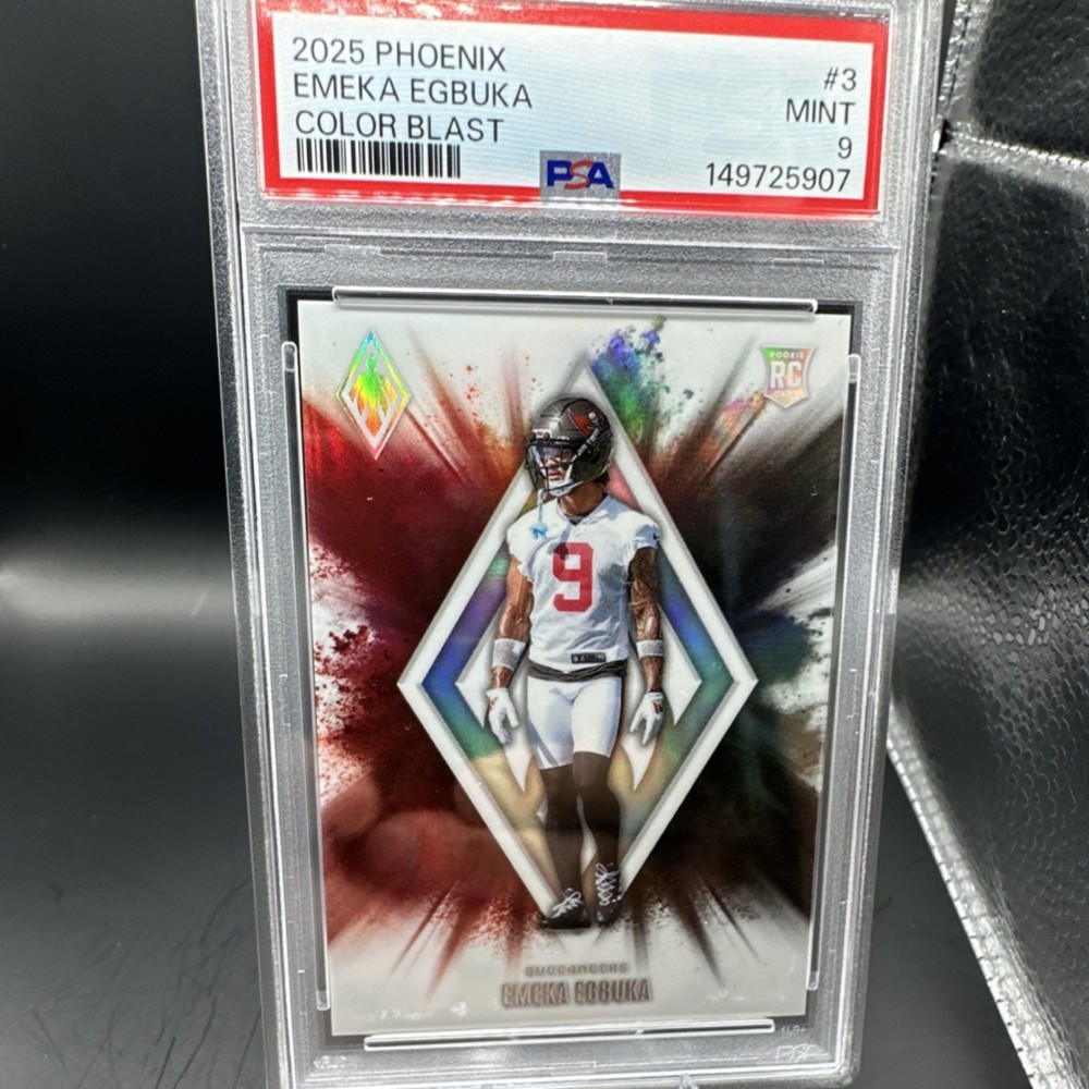 Panini Phoenix Color Blast Rookie Insert Emeka Egbuka #3 PSA 9 Buccaneers