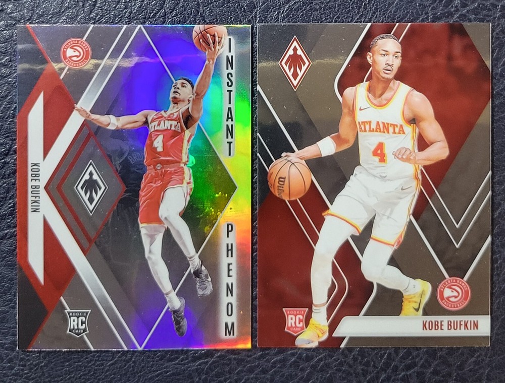 Kobe Bufkin 2023-24 Phoenix Instant Phenom Silver RC & Base 284 Hawks Wolverines