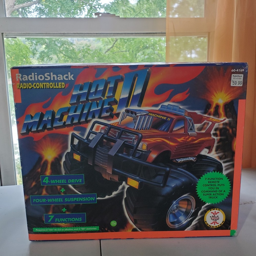 RadioShack Hot Machine 2 Monster Truck 4WD Radio Controlled w Remote New In Box