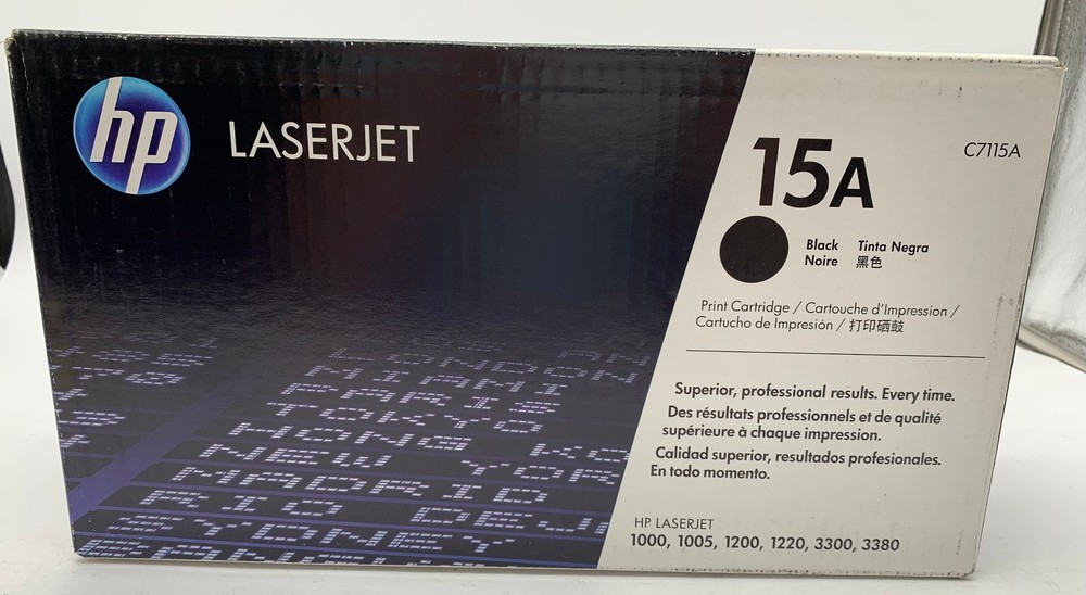 Genuine HP 15A (C7115A) Black Print Cartridge, OEM