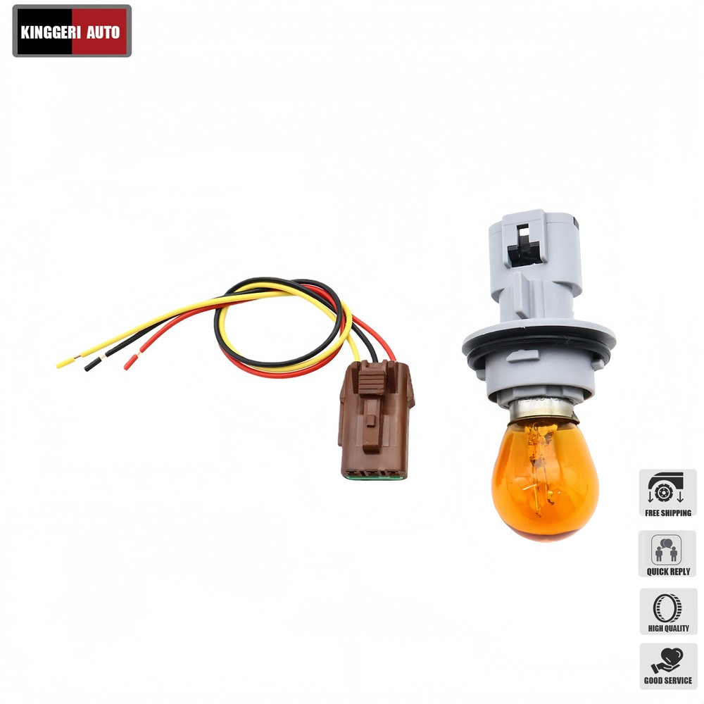 For Nissan Infiniti Turn Signal Blinker Light Socket+Bulb+Wiring Plug 2624265Y00