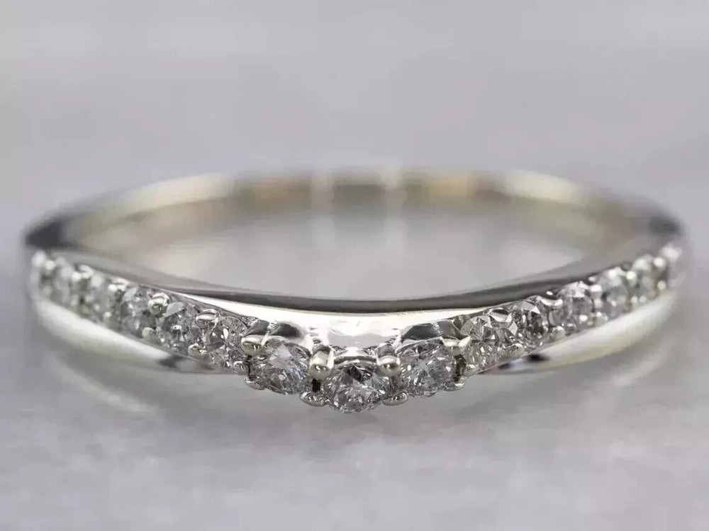 1.20CT Round Cut Lab-Created Diamond Eternity Band Ring in 14K White Gold Plated for Women