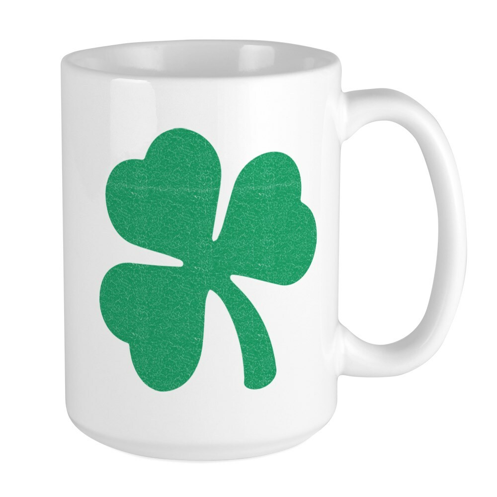 CafePress Irish Shamrock Coffee Mug, Large 15 oz. White Coffee Cup (195687014)
