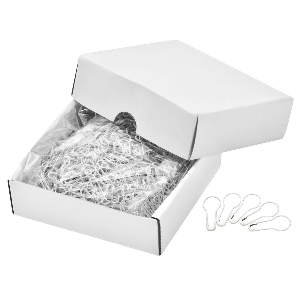 2000 Pcs Bulb Safety Pins Metal Sewing Pins White 0.87-Inch for Art Craft