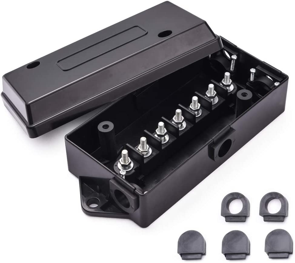 7 Way Electrical Trailer Junction Box 7 Gang Trailer Wire Connection Box Weather