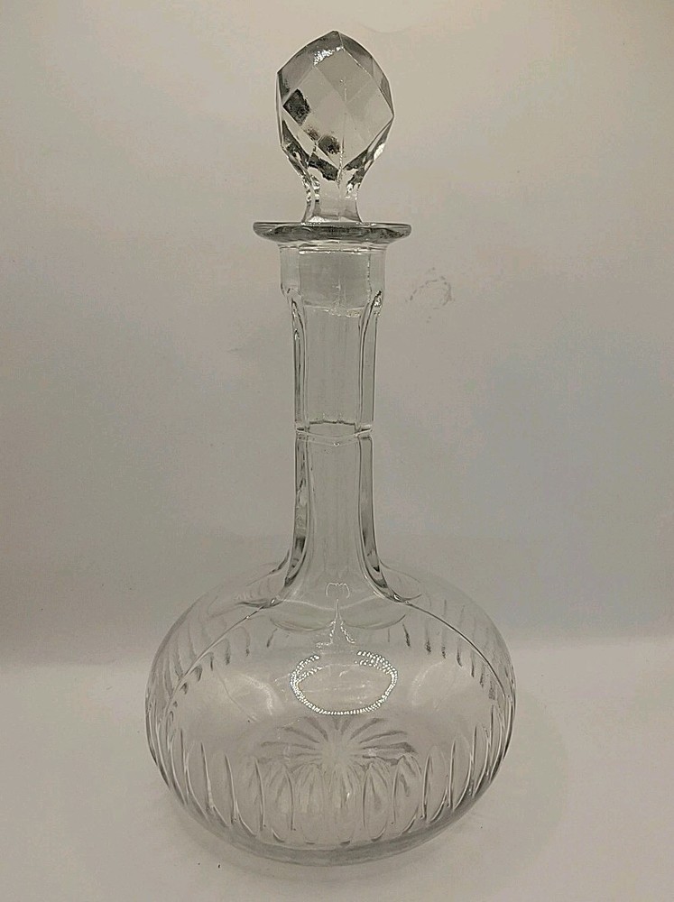 Barware Vintage Glass Crystal Decanter With Stopper 11