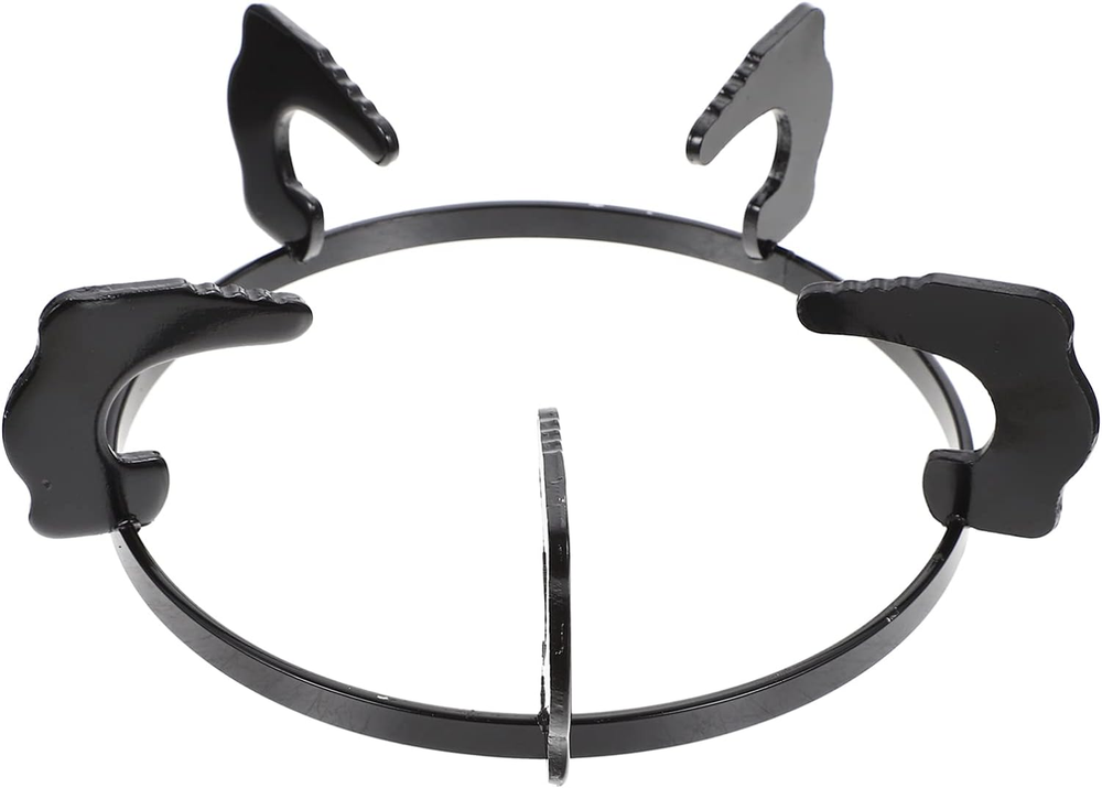Cast Iron Wok Support Ring for Gas Stoves with Milk Pot Stability Bracket