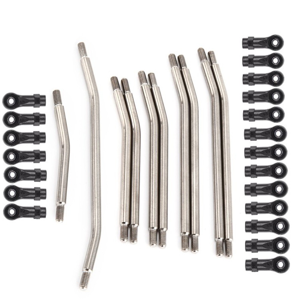 5mm Metal Steering Rod Linkage Kit for SCX10 II 90046 1/10 RC Crawler