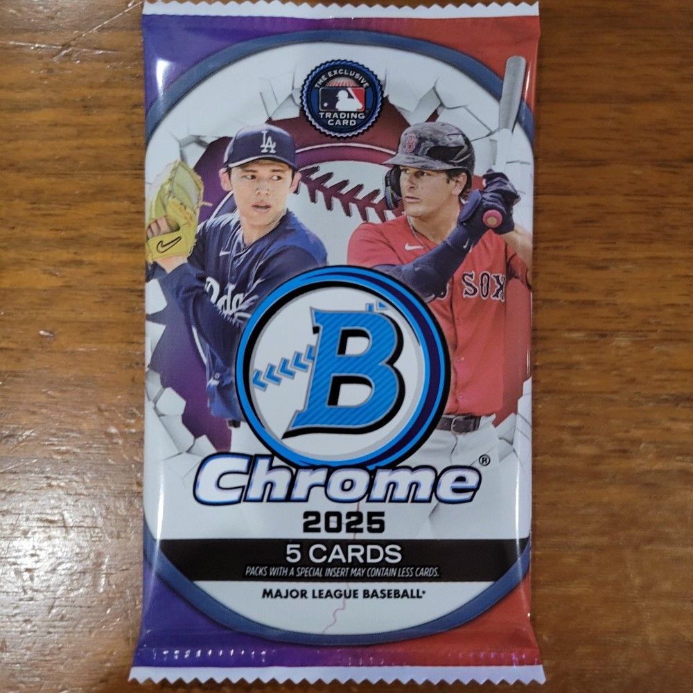 2025 BOWMAN CHROME MEGA BOX RETAIL BASE PACK Factory Sealed - Red Rookie & Laser