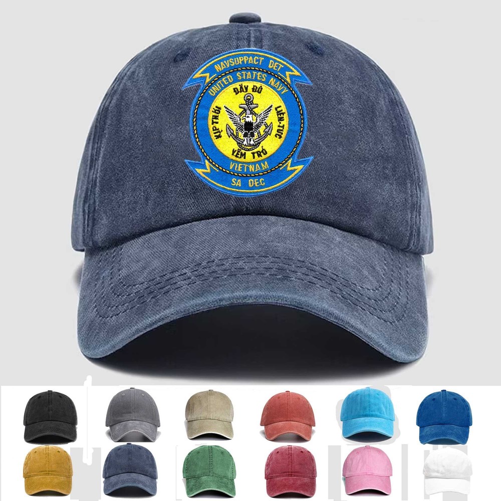 Custom Embroidered Hat NAVSUPPACT Dectachment Sa Dec Vietnam, Veteran Cap, Gift