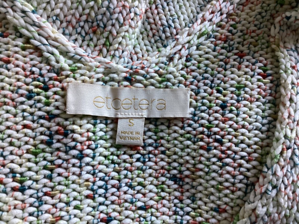 etcetera size small knit sweater