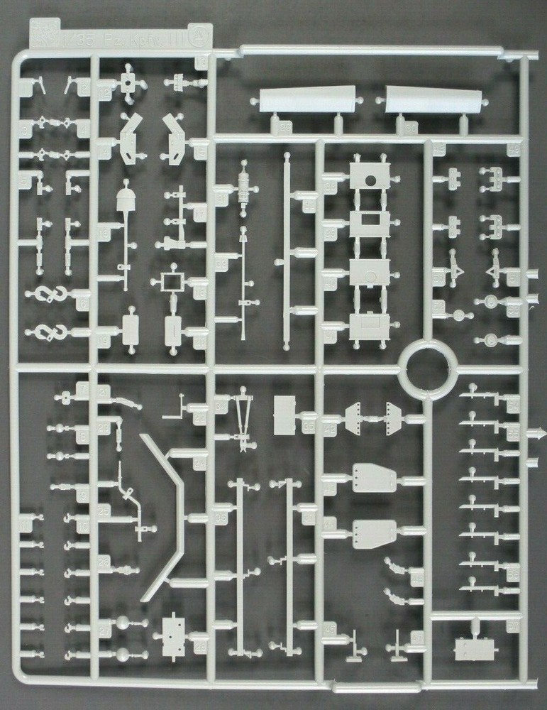 1/35 Cyber Hobby Stug III G with Muffler Parts Tree A Kit 6229
