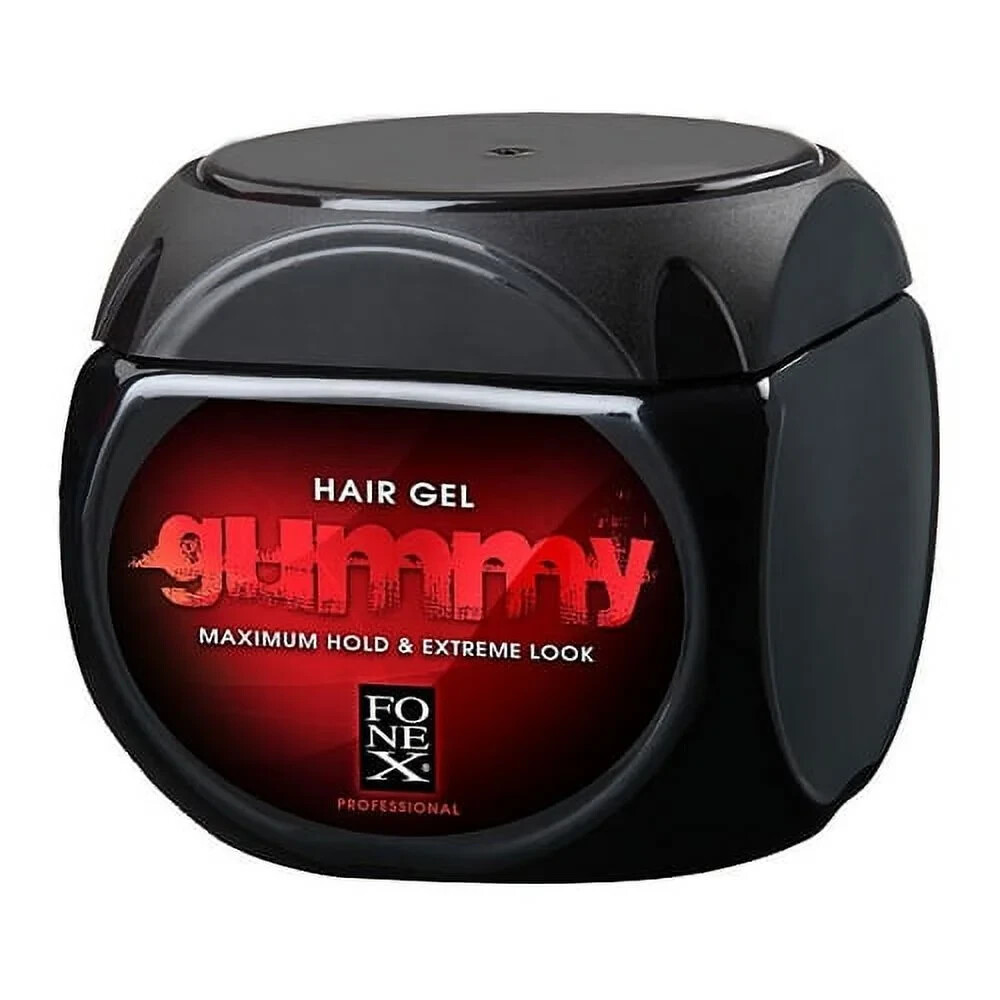 Fonex Gummy Hair Gel For Maximum Hold And Extreme Look, 23.5 Oz, 6 Pack