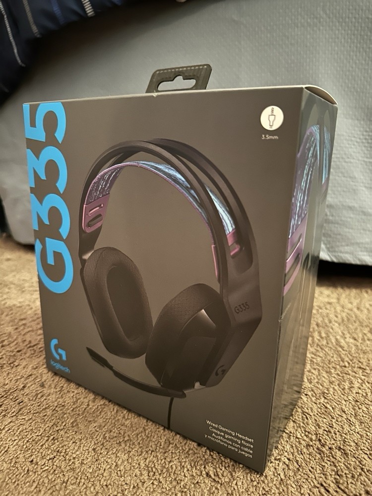 Logitech G335 Wired Gaming Headset Flip Mic, Memory Foam, Black