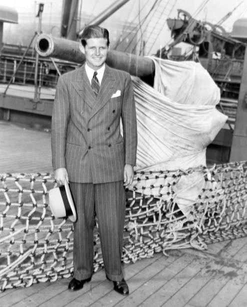 John F Kennedy [sic]son of the U S Ambassador to Great Britain arr .. Old Photo