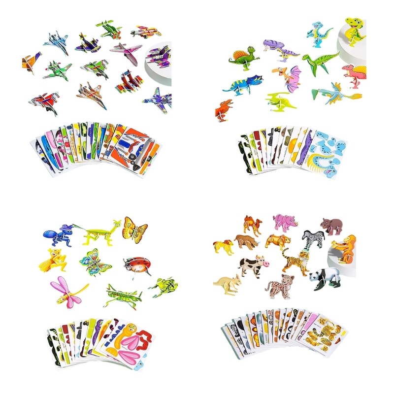 25PCS/Set Kid 3D Puzzle Toy Toddlers Hand Eye Coordination Fine Motor Skill Toy