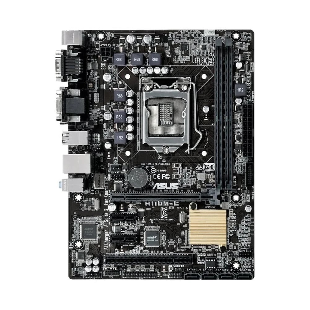 ASUS H110M Motherboard LGA 1151 Socket Support i7 i5 i3 6th 7th Generation CPU