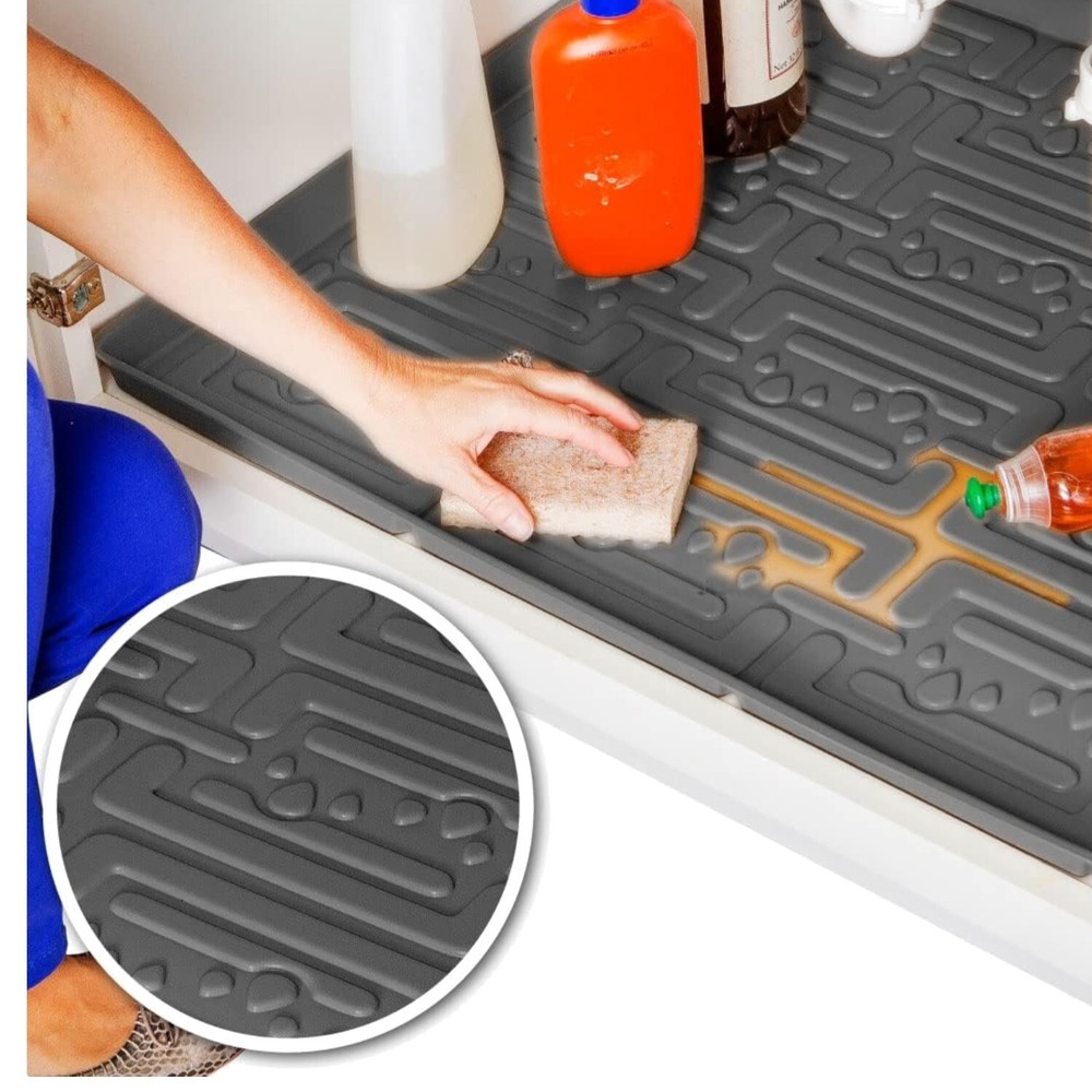 Easy-Clean Waterproof Under Sink Mat - 34.2