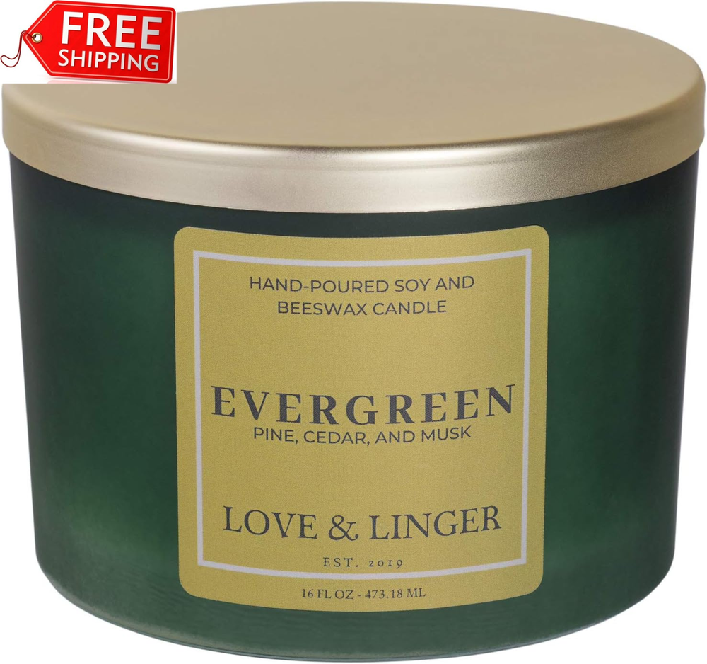 Evergreen Candle | Pine Candle | Luxury Soy & Beeswax Scented Candles for Home |