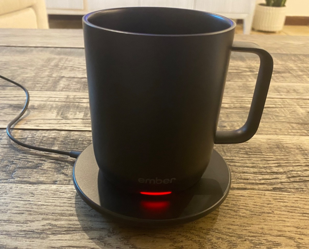 Ember Smart Mug 10oz Temperature Control Heated Coffee Cup in Black