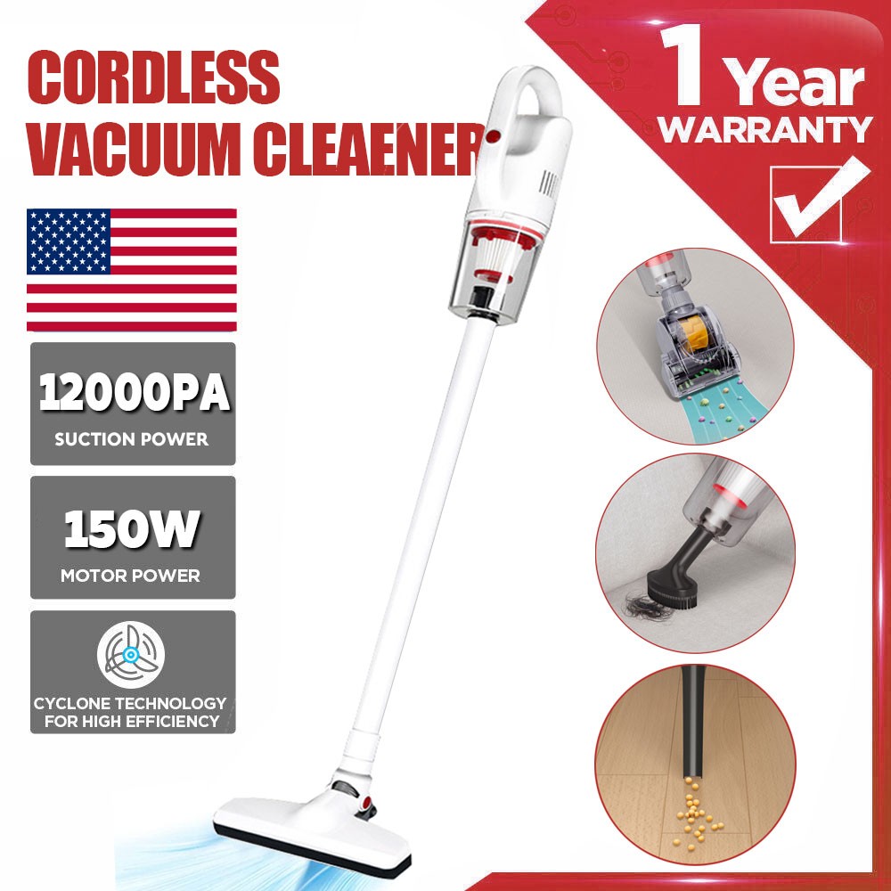Cordless Vacuum Cleaner 4IN 1 Rechargeable Lightweight Stick HEPA Vacuum Cleaner