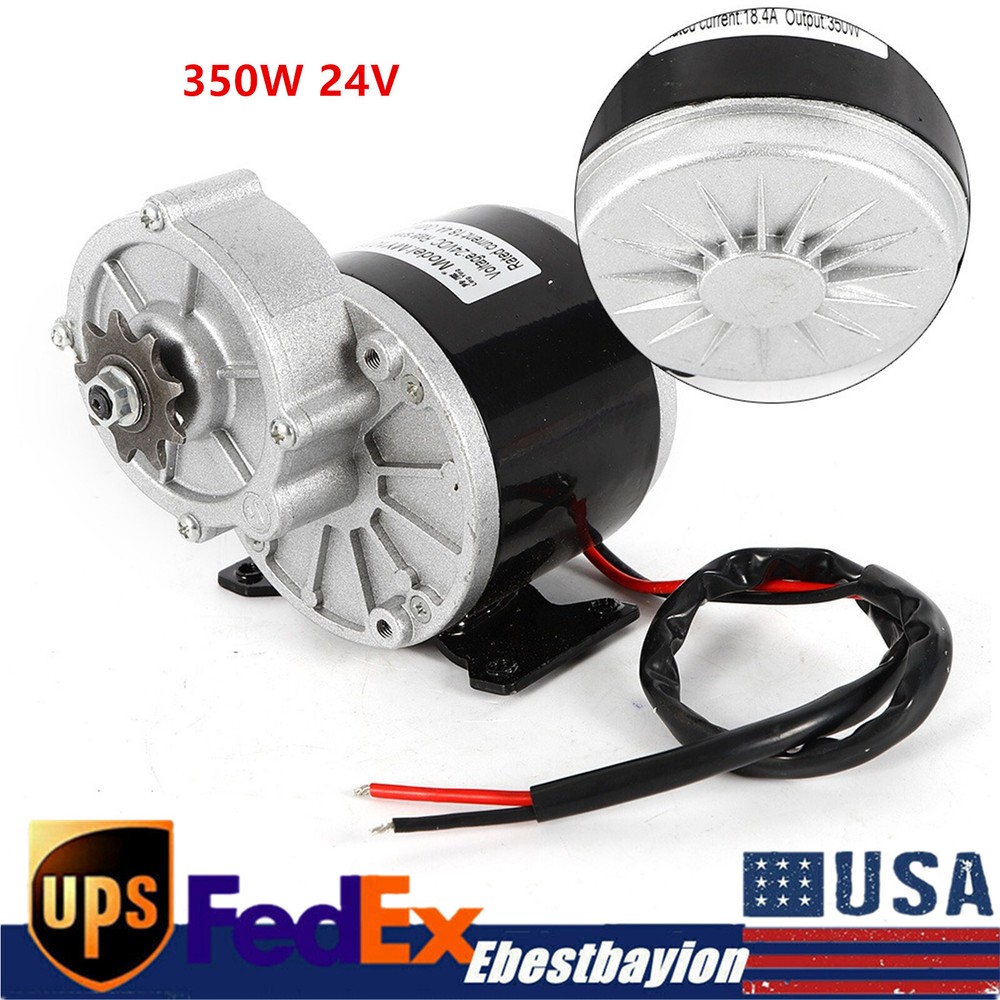 300rpm Gear Face Mount DC 24 Volt Electric Motor For bicycle Bike GoKart ZY1016z