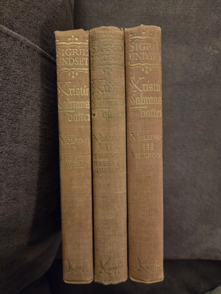 Sigrid Undset Kristin Labransdatter Hardcover Alfred A. Knopf 1946 Translated