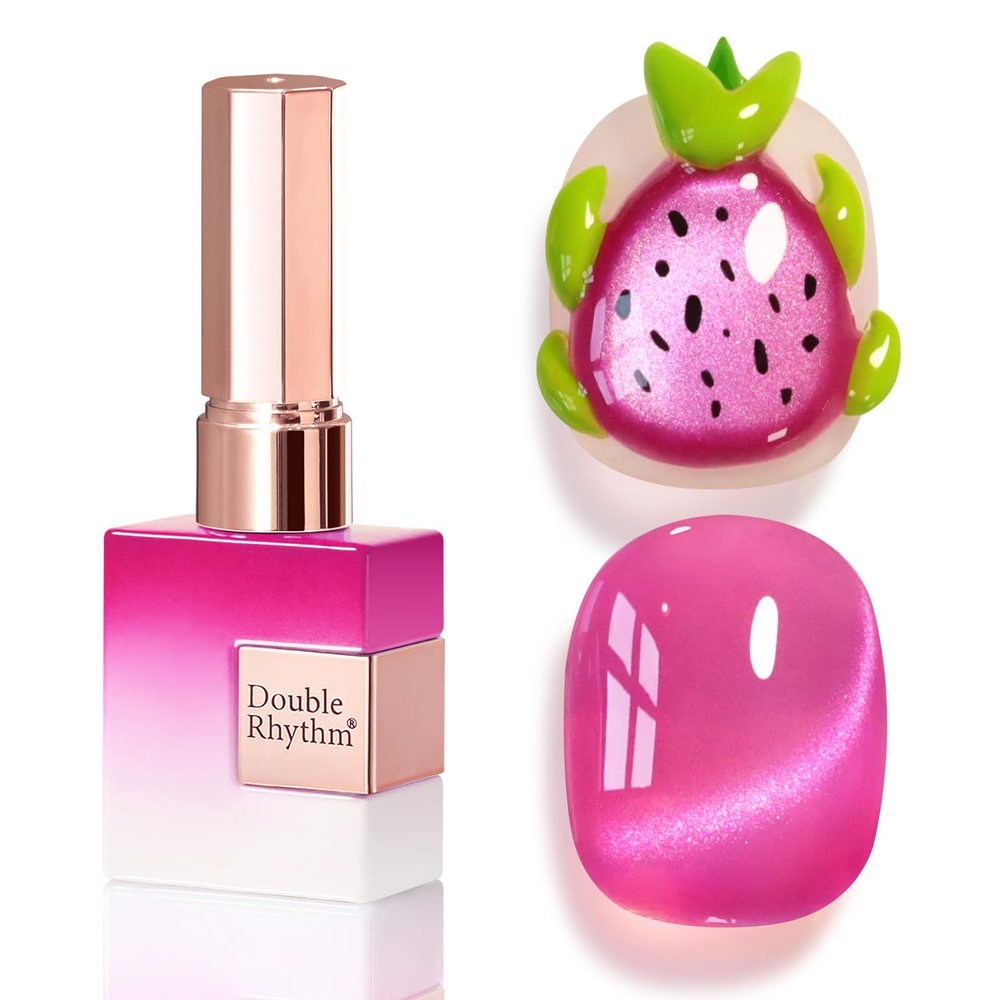 0.5oz Cat Eye Gel Polish with Magnet 15ml Holographic Glitter Same Bottle