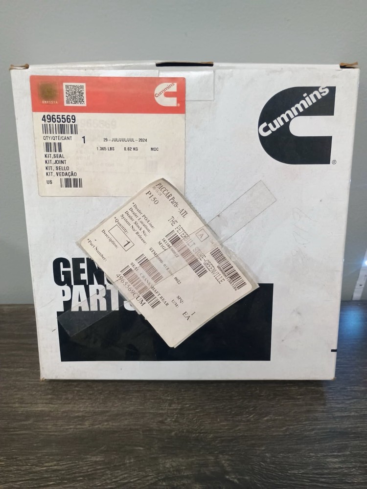 OEM Cummins Rear Main Seal Kit - P/N 4965569 New In Box & Unopened Plastic Bag