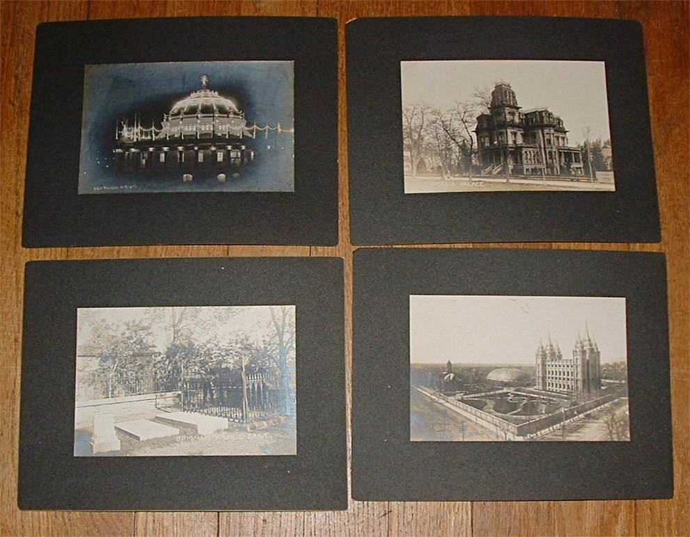 SALT LAKE CITY UTAH CABINET PHOTO LOT (6pcs) Pre 1910 C.R SAVAGE, Mormon VINTAGE