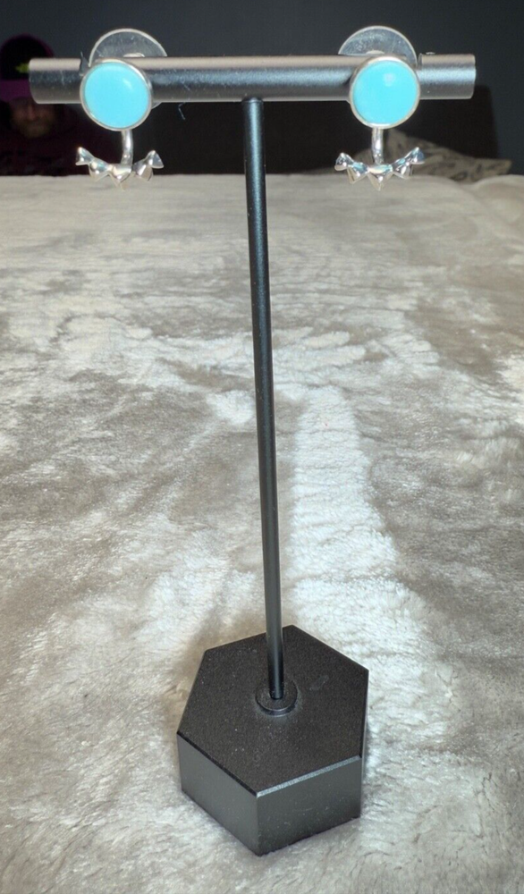 Kendra Scott Sienna Sun Light Blue Magnesite Ear Jacket Earrings