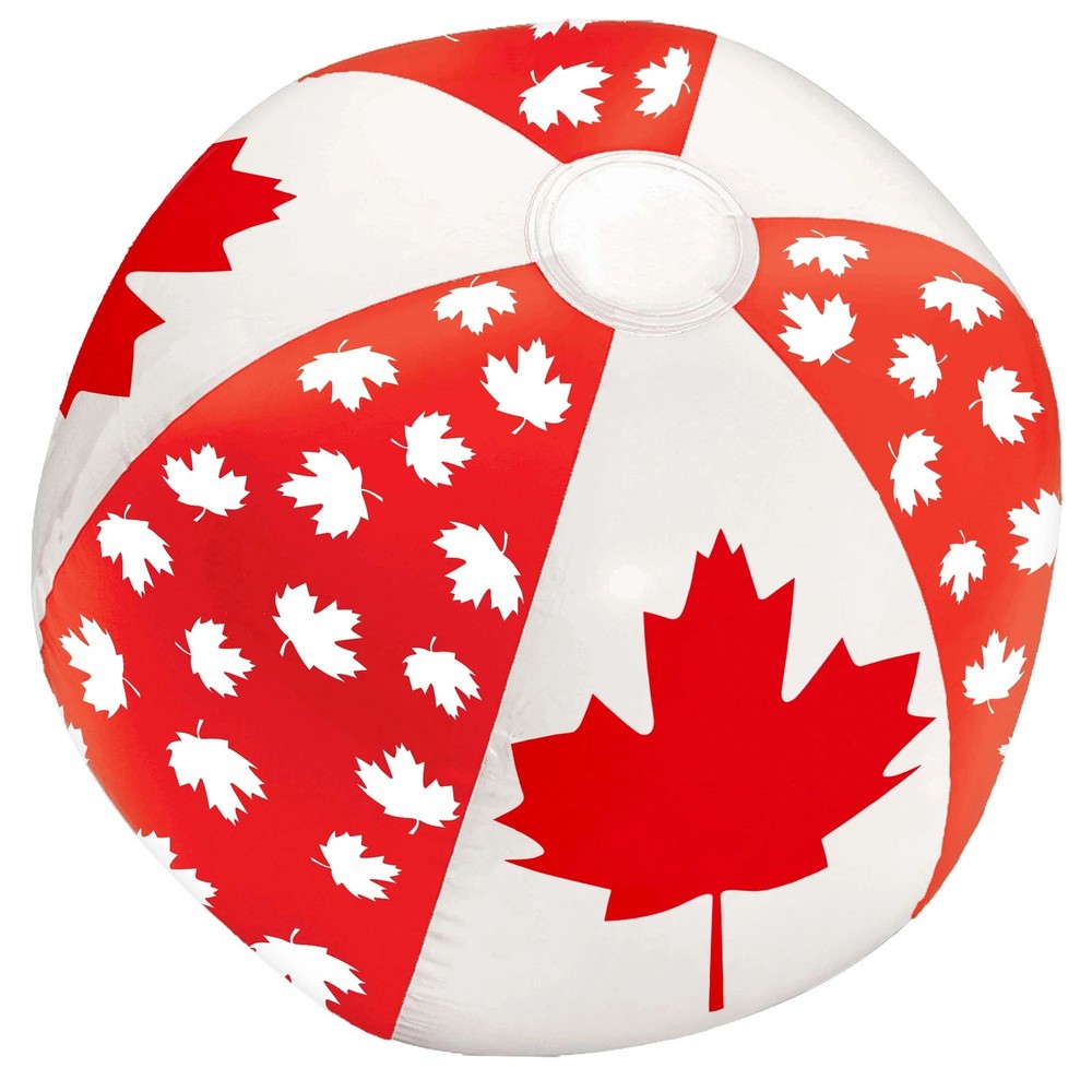 Canadian Pride Canada Day Flag Patriotic Theme Party Favor Inflatable Beach Ball-image