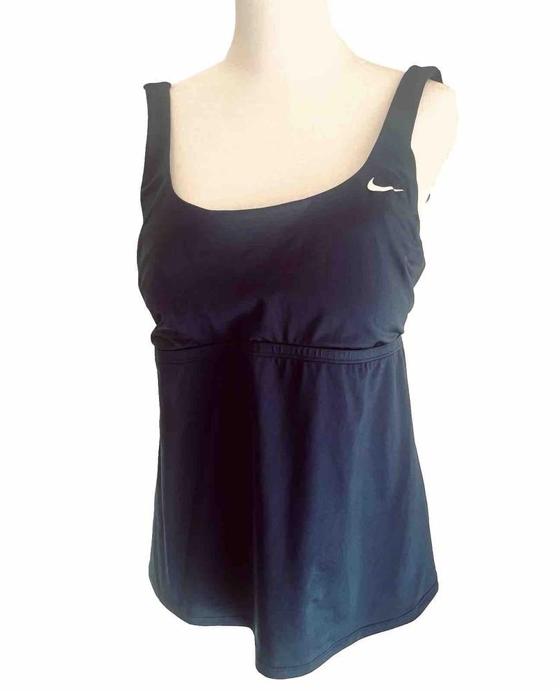 Nike Sport Fired Top Black Dri Fit Built In Bra active wear comfy casual Women L