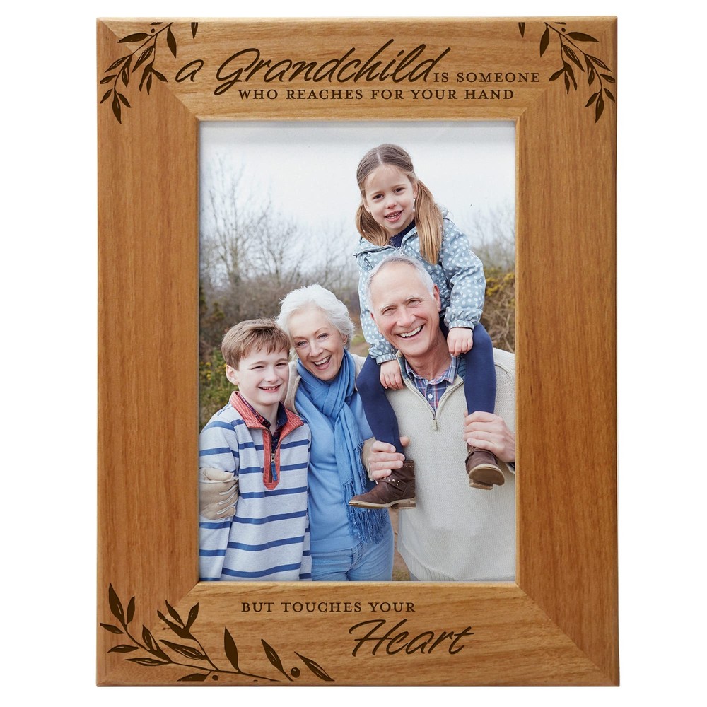 A Grandchild is Someone Who Reaches For Your Hand But Touches Your Heart, Eng...