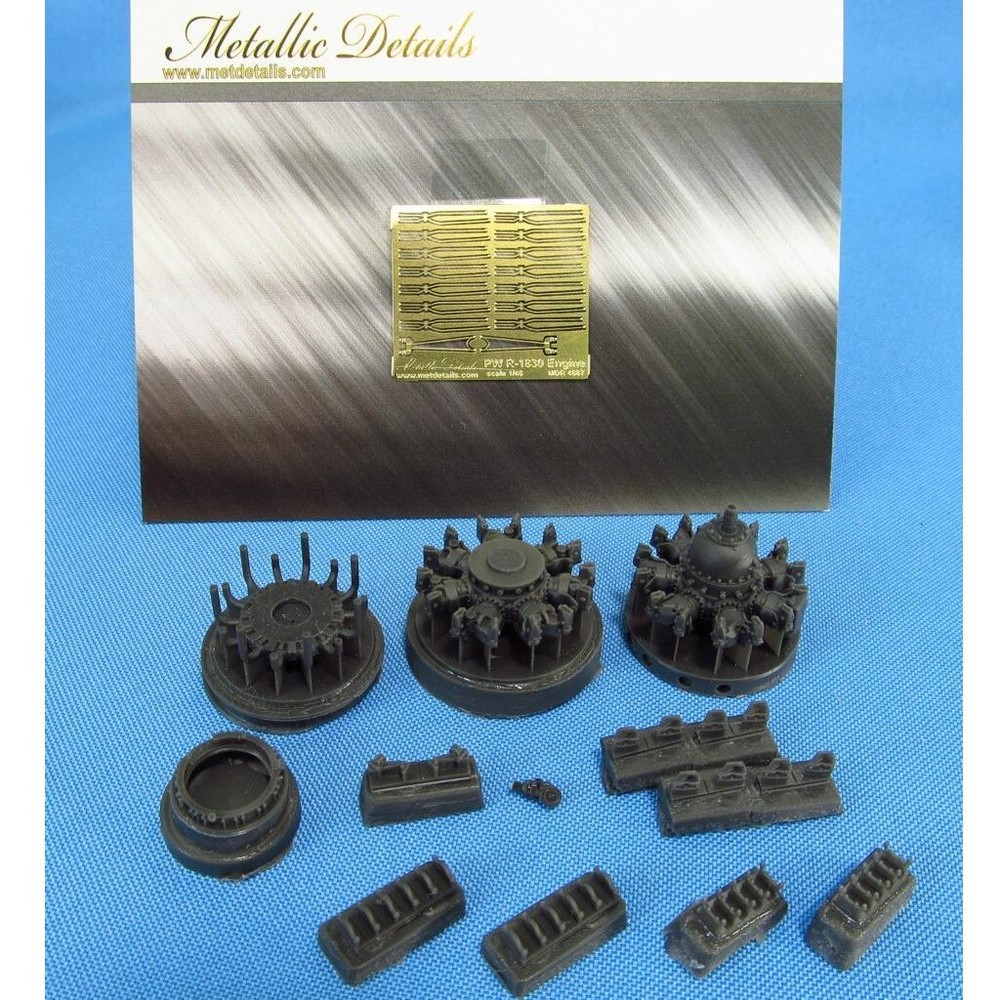 Metallic Details MDR4887 Scale 1:48 Pratt & Whitney R-1830 Late Resin, Photoetch