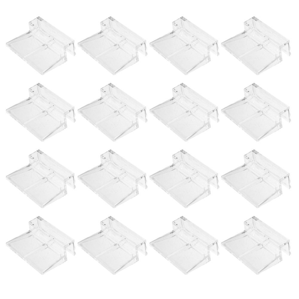 16-Piece Aquarium Lid Clips for Fish Tank Cover Support Bracket