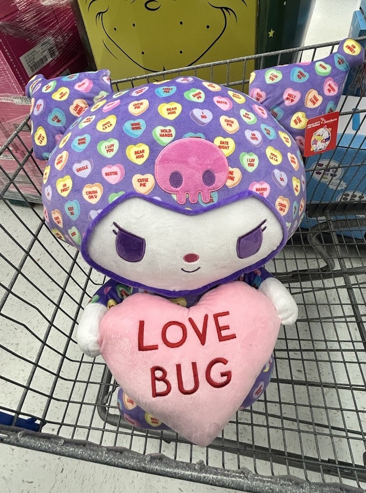 2026 XL Sanrio Kuromi Plush in Sweethearts Candy Extra Large 21