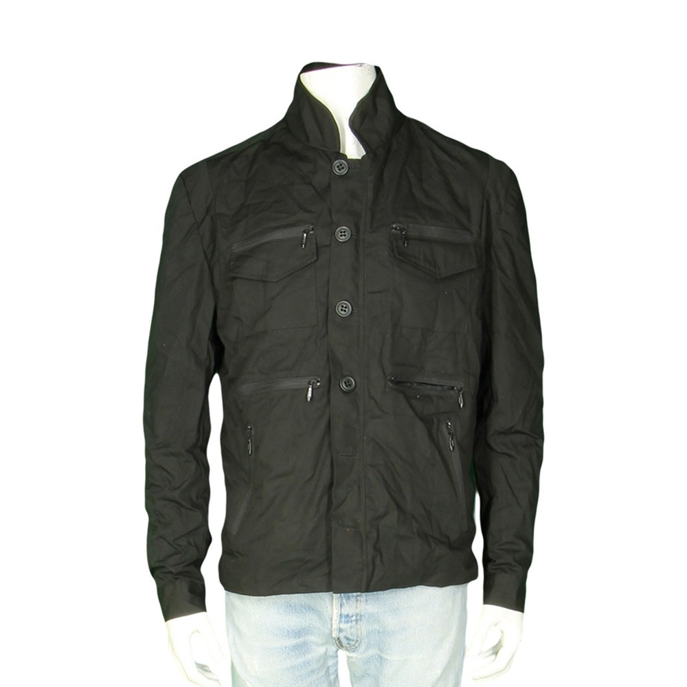 Chaqueta de campo negra ligera de lujo hecha en EE. UU.