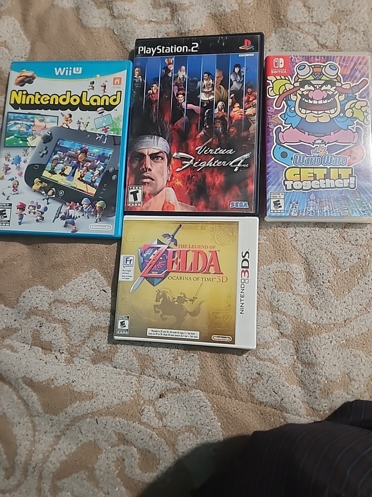 Misc. Games Zelda Oot 3d Sealed, Wario, Virtua Fighter, Nintendo Land