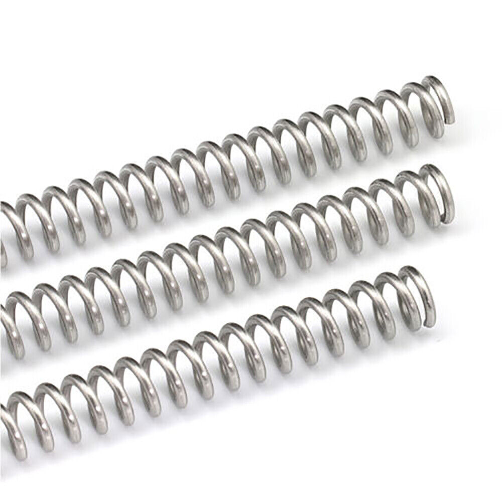 Compression Spring Steel Wire 0.3mm-5mm Pressure Spring Stainless Steel L:305mm