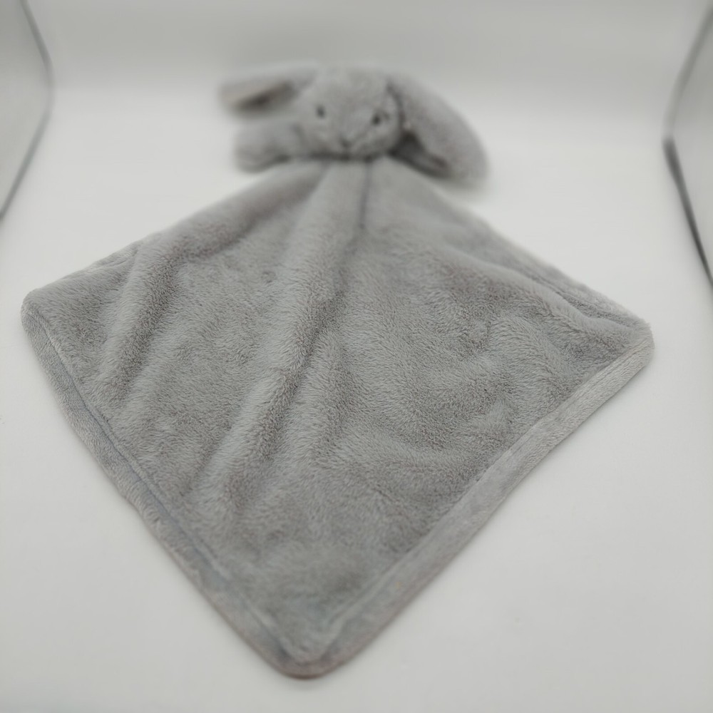 So Dreamy Gray Bunny Rabbit Plush Lovey Security Blanket 15
