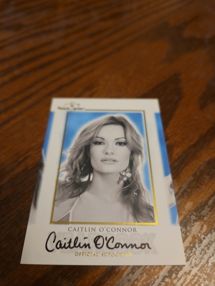 2014 Benchwarmer Hot For Teacher Yearbook Autograph Caitlin O'Connor Playboy