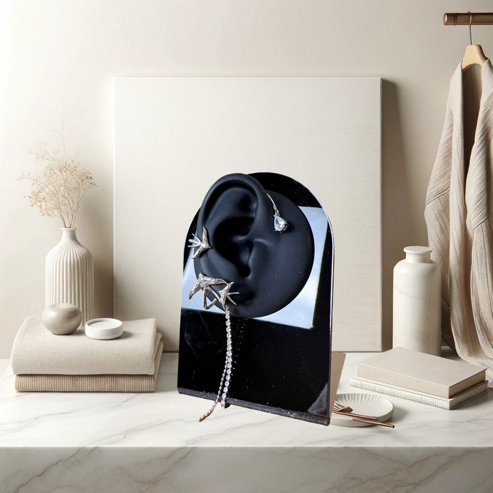 Ear Clip with Swallow and Tassel Accents (Right)