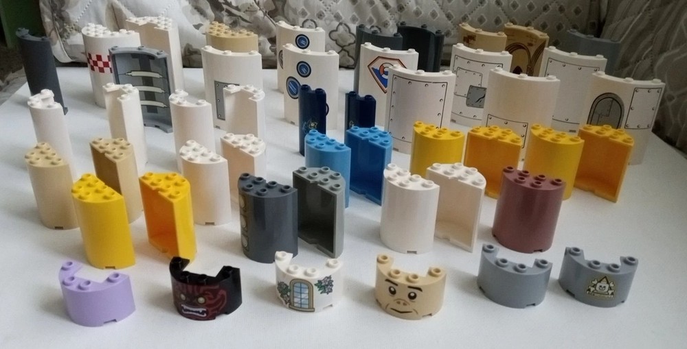 Lego Specialty Pieces Genuine Round & Curved Panels Tower Actual Photos