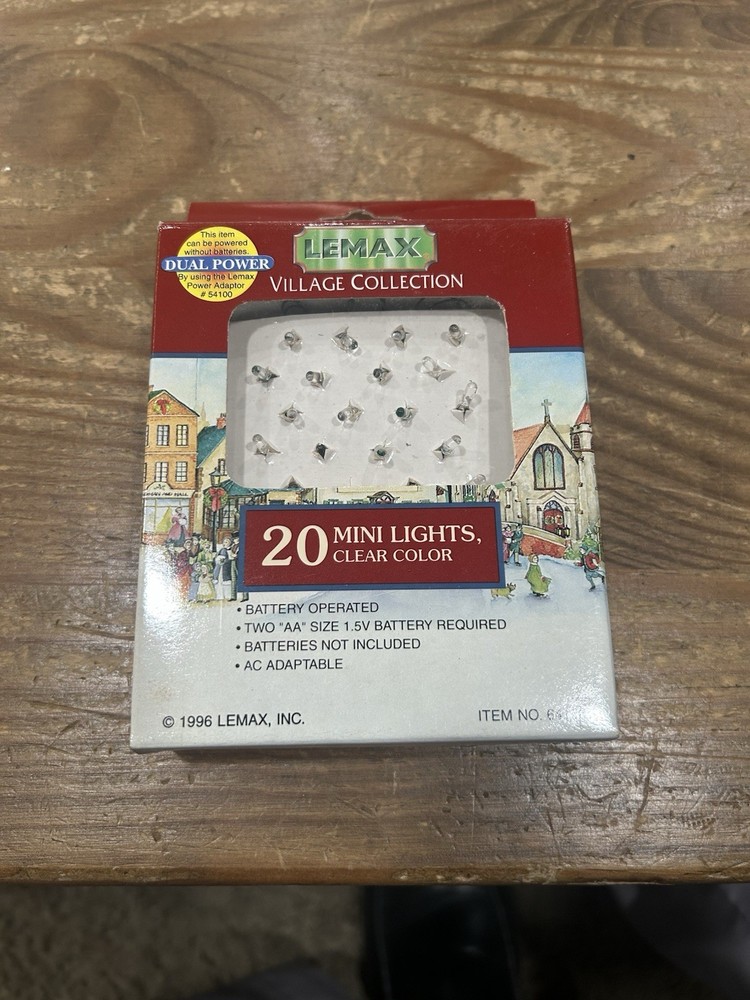 Lemax Village 20 Mini Light Christmas House Yellow 64128 OB Accessory  