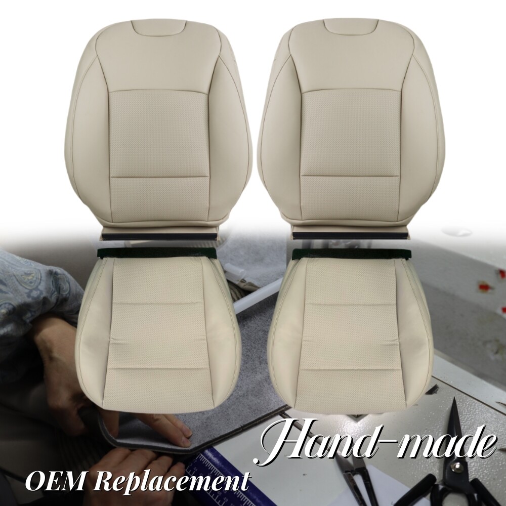 Driver & Passenger Perforated Leather Seat Cover For Subaru Outback 2015-2019