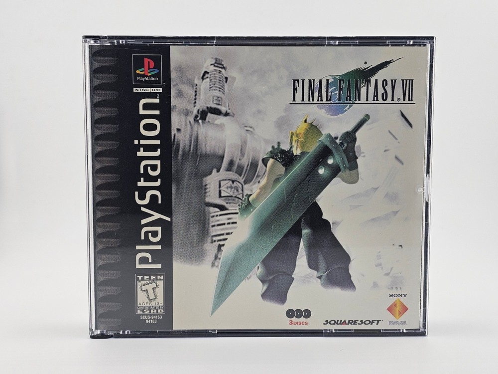 Sony Playstation 1 PS1 Final Fantasy VII Disc + Case Cleaned Tested